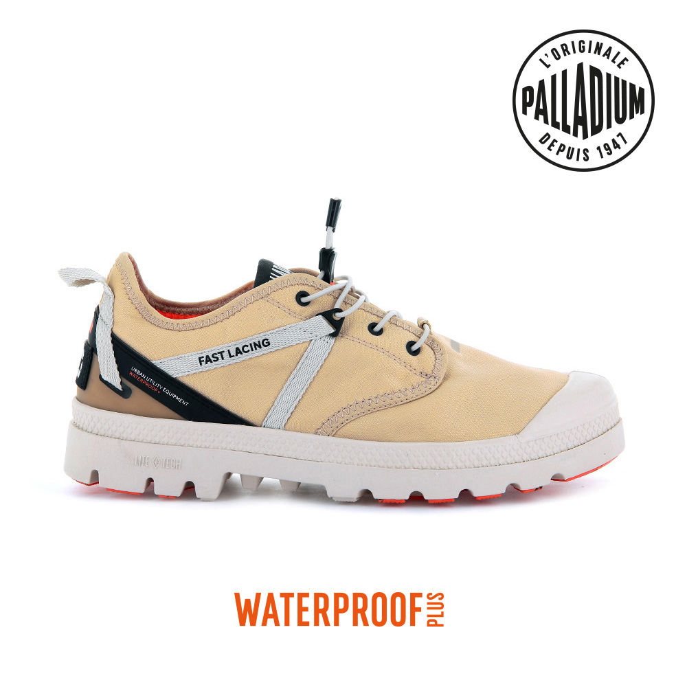 PALLADIUM OX TRAVEL LITE+ WP+快穿輕量防水靴-中性-沙漠米