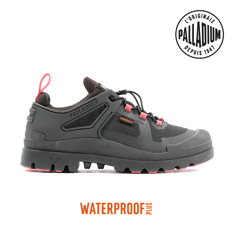 PALLADIUM PAMPA OX L+ CAGE WP+快穿輕量低筒防水靴-女-黑