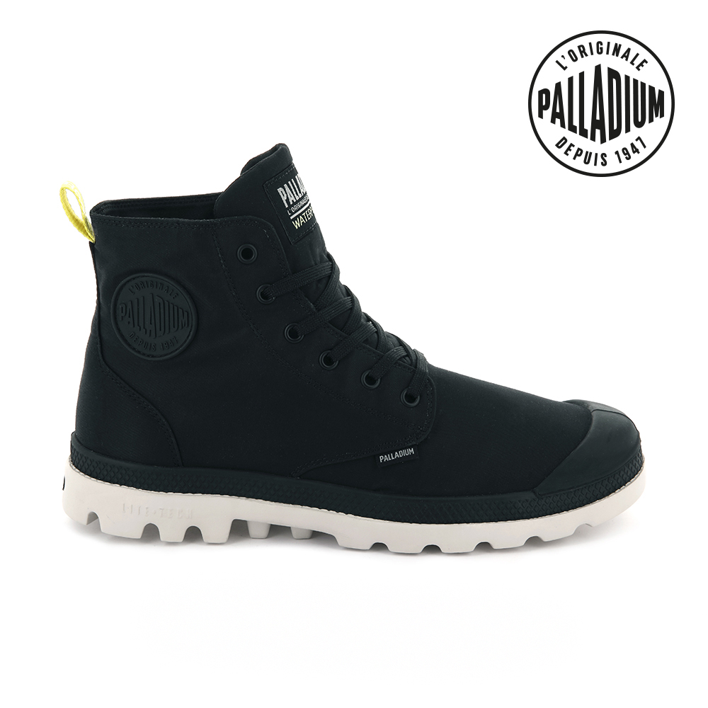PALLADIUM PAMPA PUDDLE LT WPWB橘標輕量防水靴/防水鞋/休閒鞋-男鞋/女鞋-黑/白