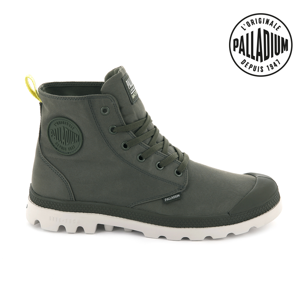 PALLADIUM PAMPA PUDDLE LT WPWB橘標輕量防水靴/防水鞋/休閒鞋-男鞋/女鞋-橄欖綠