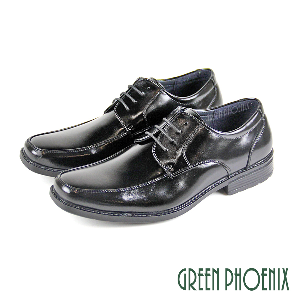 【GREEN PHOENIX 】線條剪裁縫線綁帶輕量皮鞋/紳士鞋/素食皮鞋T59-10833