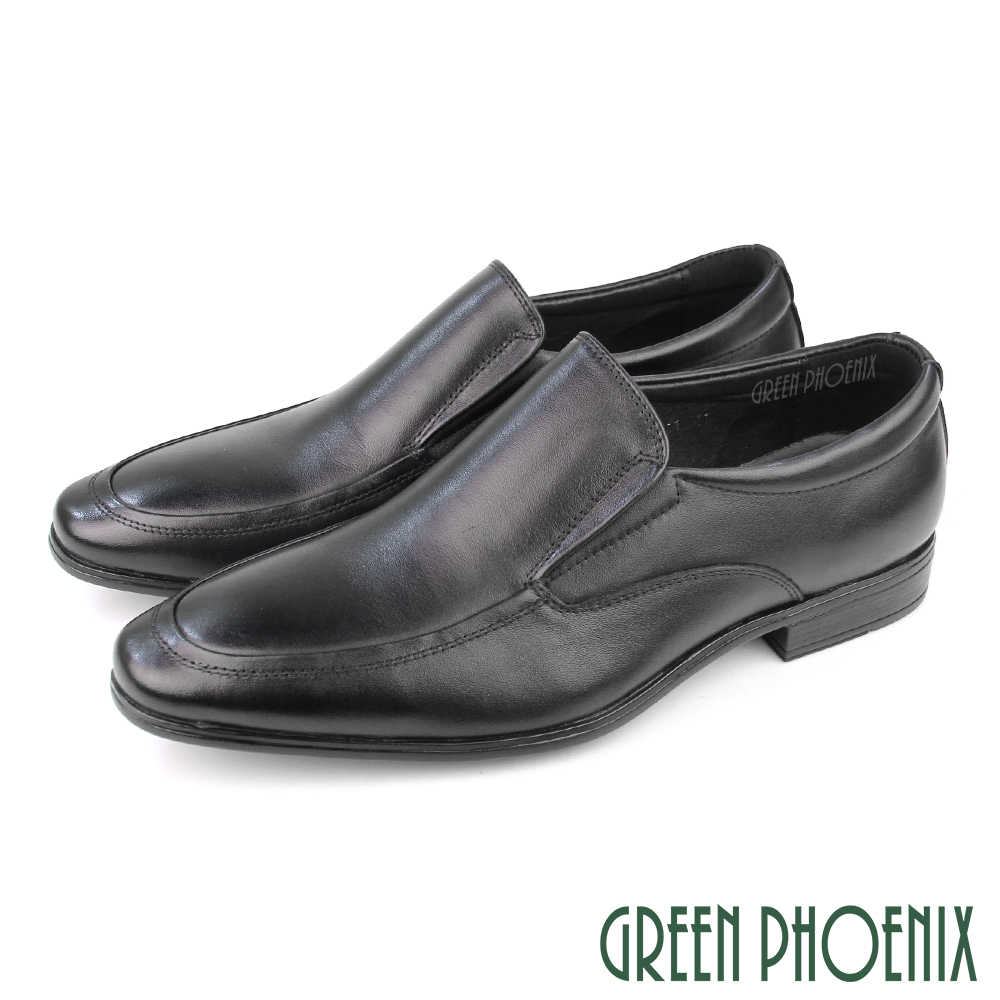 【GREEN PHOENIX 】男 紳士鞋 商務鞋 新郎鞋 學生 皮鞋 真皮 牛皮 素面T59-15611