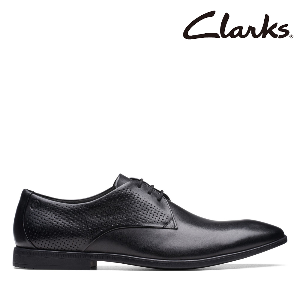 【Clarks】男鞋Boswyn Lace微尖楦頭時尚正裝德比鞋 CLM73932D