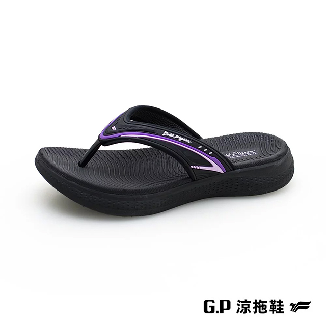G.P(女)Walking2.0輕量緩震夾腳人字拖鞋 女鞋-紫(另有黑桃、灰褐)