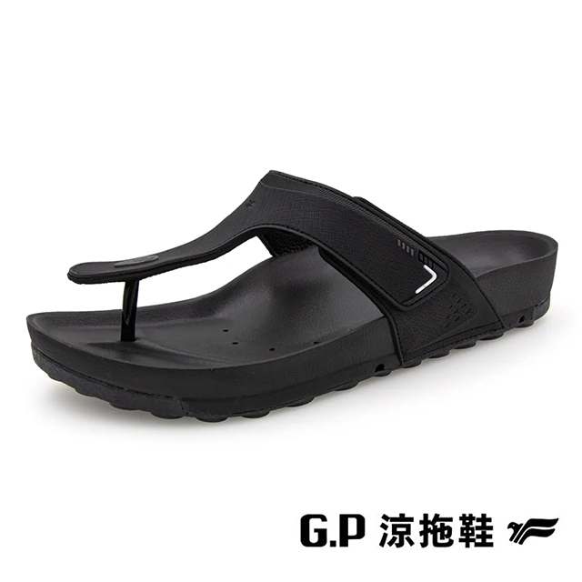 G.P(男)VOID防水透氣機能人字柏肯鞋 男鞋-黑色