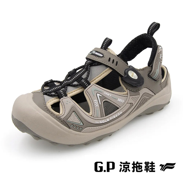 G.P(童)可拆式兩用護趾包頭涼鞋 童鞋-山羊灰色