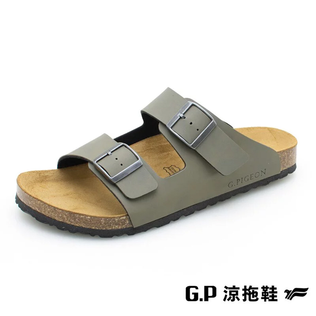 G.P(男)雙帶柏肯鞋 男鞋-綠色B12-M391-60