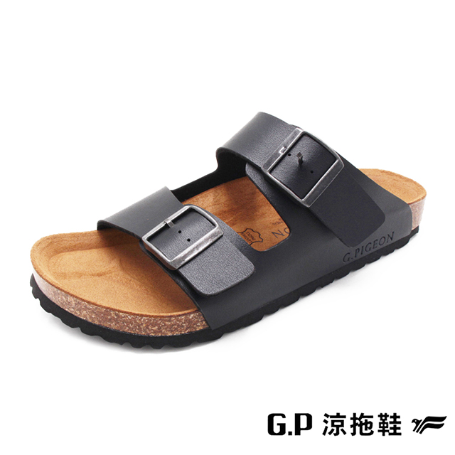 G.P(男)雙帶柏肯鞋 男鞋-黑色B12-M391-10