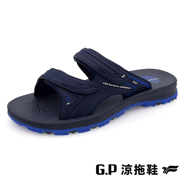 G.P(男女共用款)NewType高緩震魔鬼氈耐用男女拖鞋-藍色B12-G3760-20