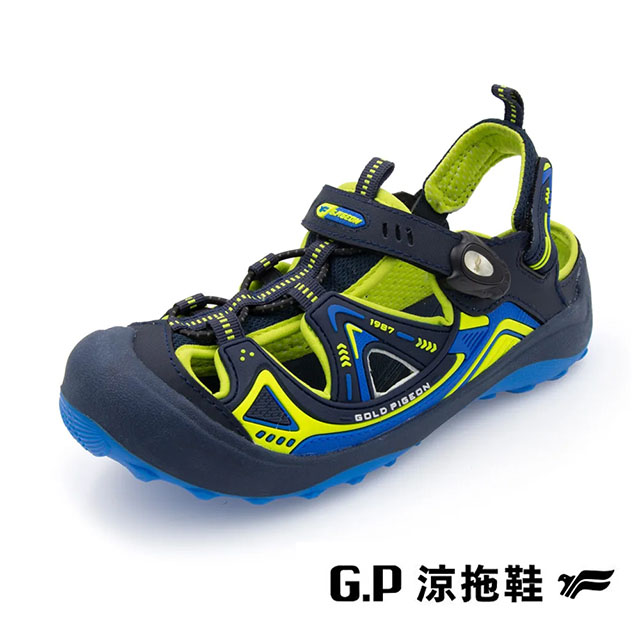 G.P(童)可拆式兩用護趾包頭涼鞋 童鞋-藍綠色B12-G3829B-26