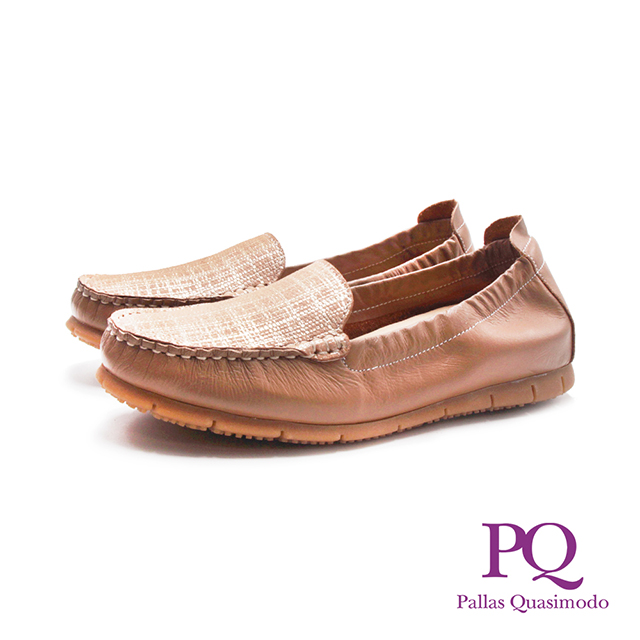 PQ(女)心機內增高彈力樂福休閒鞋 女鞋-淺棕色