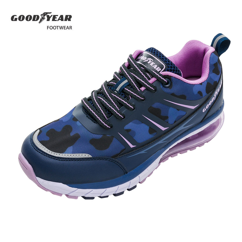 【GOODYEAR 固特異】緩震氣墊運動鞋/女 緩震 舒適 藍紫(GAWR22806)