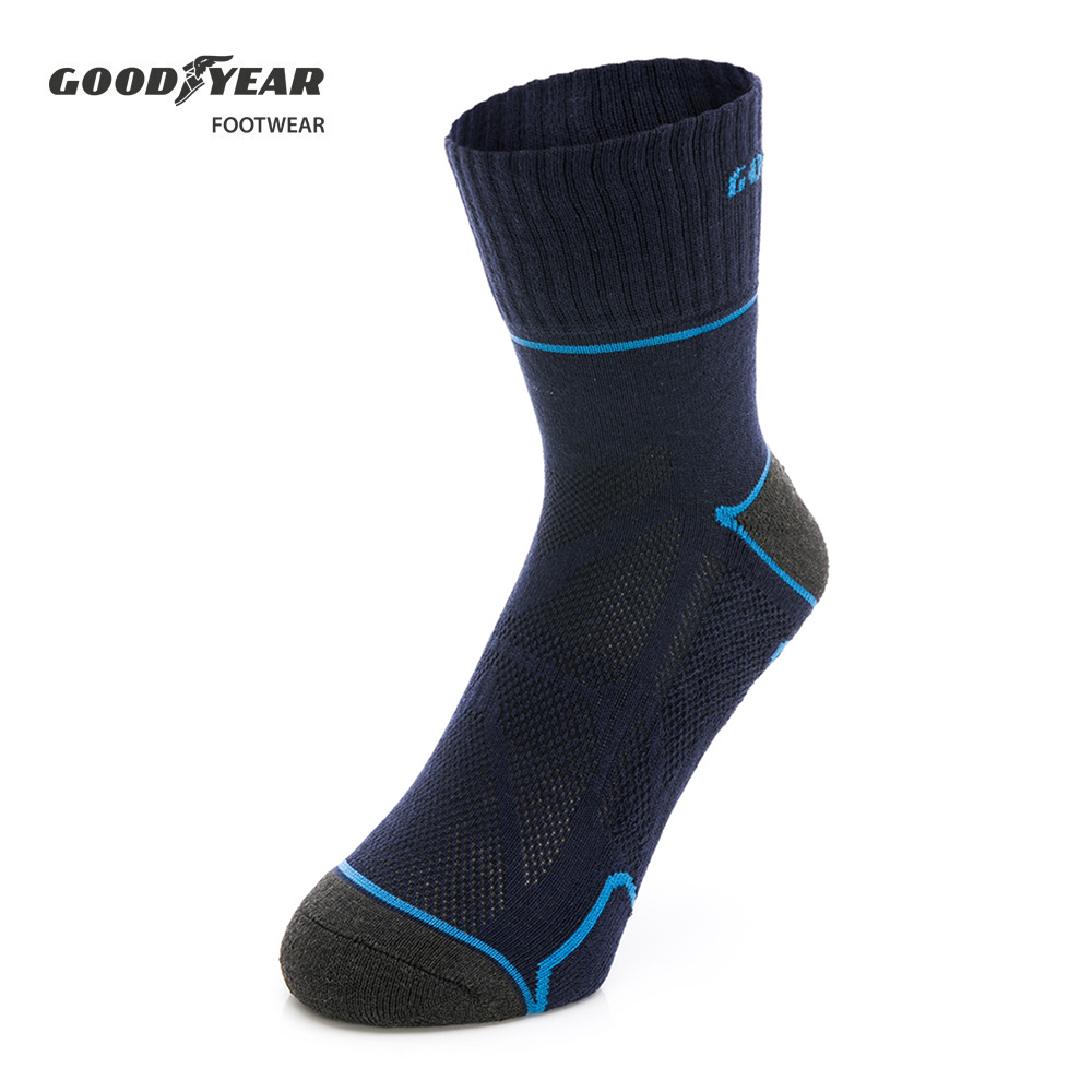 【GOODYEAR 固特異】石墨烯機能襪/男款(深藍色GACS33016_L)