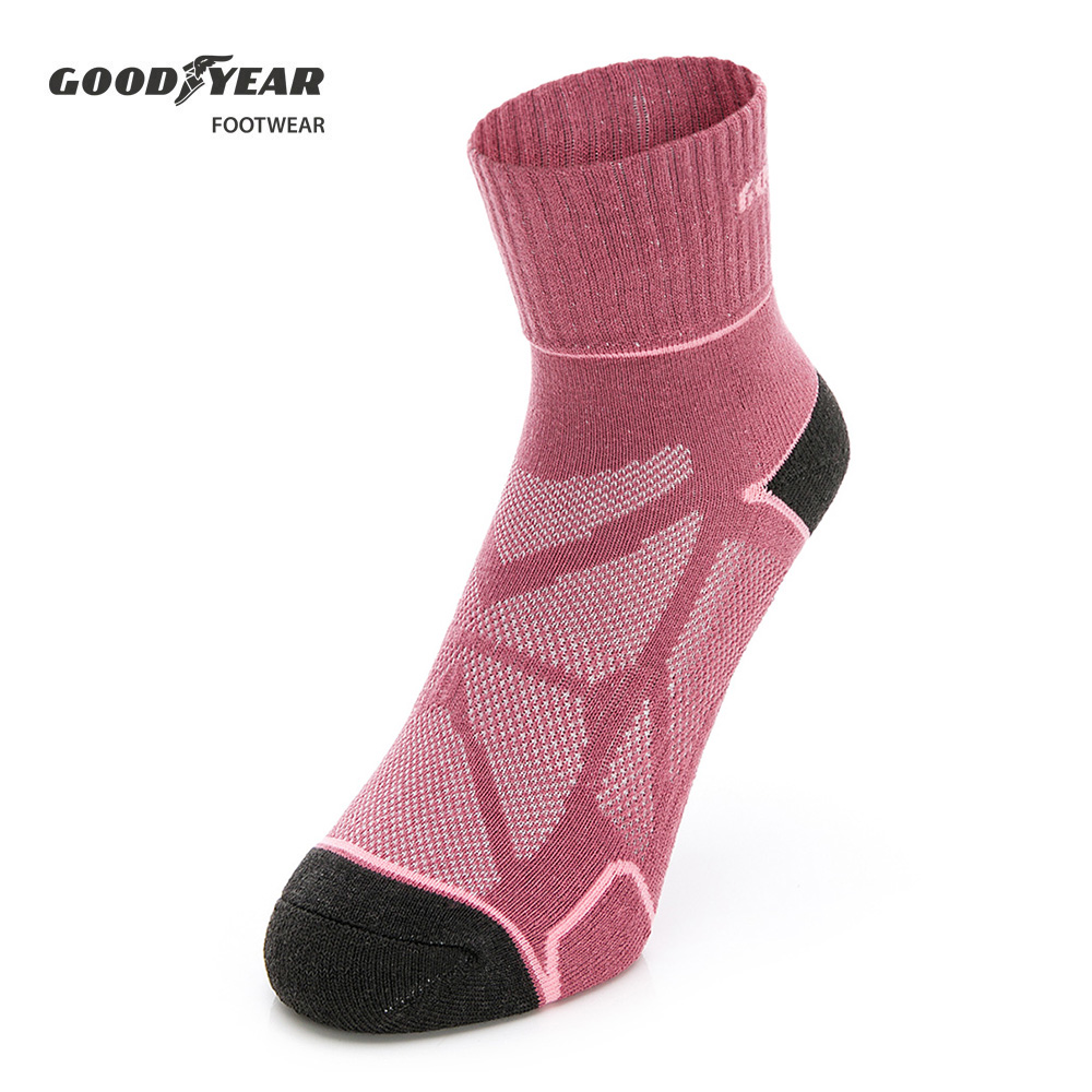 【GOODYEAR 固特異】石墨烯機能襪/女款(乾燥玫瑰色GACS33012_M)