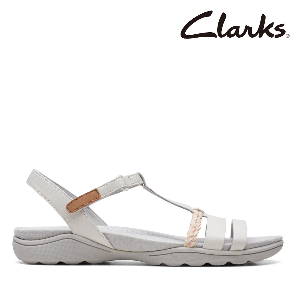 【Clarks】女鞋Amanda TealiteT字細帶編織小姐姐款涼鞋CLF71126S