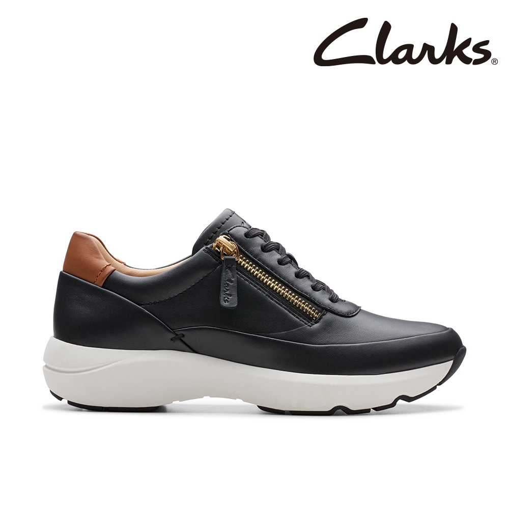 【Clarks】女鞋Tivoli Zip微尖頭側拉鏈輕盈休閒鞋CLF76648C