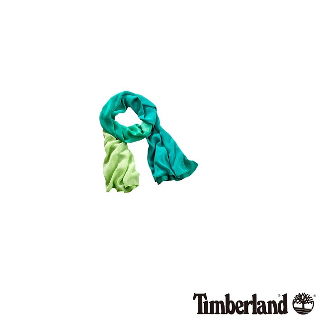 Timberland雙拼色圍巾/絲巾 - 綠