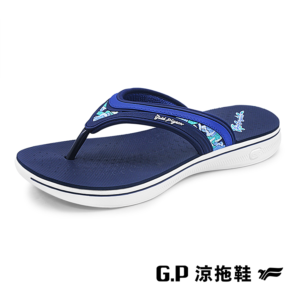 【G.P】Lily花漾輕量人字拖鞋G2262W-20 藍色(SIZE:36-39 共二色)
