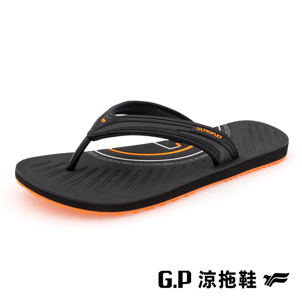 【G.P】男款極簡風海灘夾腳拖鞋 G3767M-42 橘色 (SIZE:40-44 共三色)