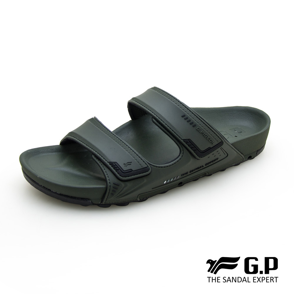 【G.P】VOID防水透氣機能柏肯拖鞋 G1545M-60 軍綠色 (SIZE:39-44 共四色)
