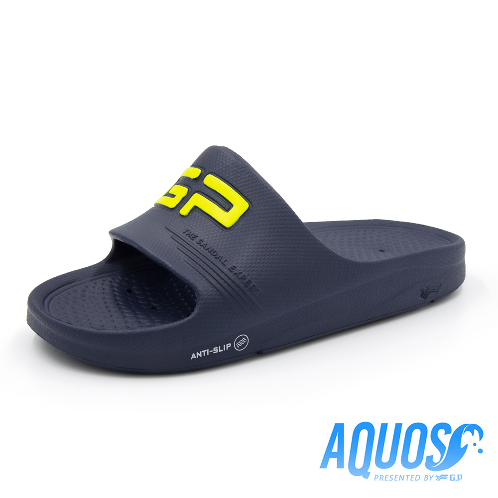 【G.P】AQUOS透氣防滑排水機能拖鞋 A5220-20 藍色 (SIZE:L-XXL 共五色)
