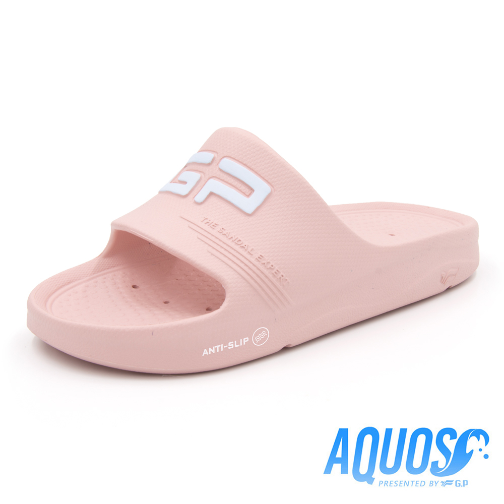 【G.P】AQUOS透氣防滑排水機能拖鞋 A5220-44 粉色 (SIZE:S-L 共五色)