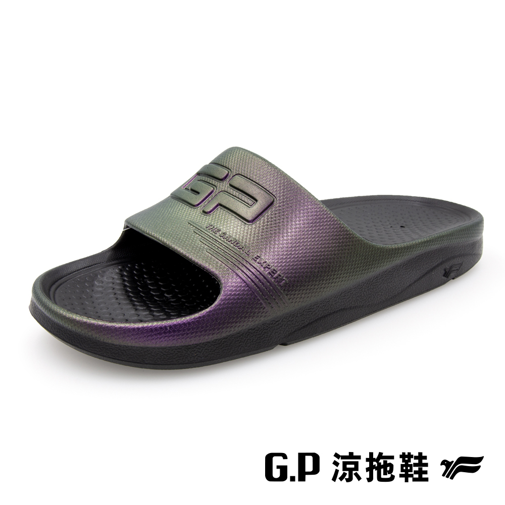 【G.P 女款透氣防滑排水機能拖鞋】A5221-48 太空紫(SIZE:S-L)