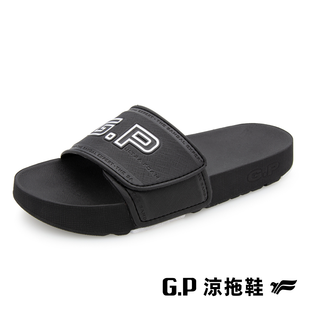 【G.P】女款防水運動休閒拖鞋 G9324W-10 黑色 (SIZE:XS-M 共三色)