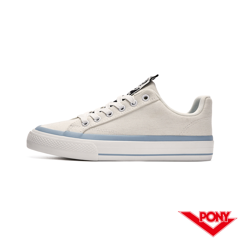 【PONY】WINNER 休閒滑板鞋 清新感 男女鞋 - 白藍
