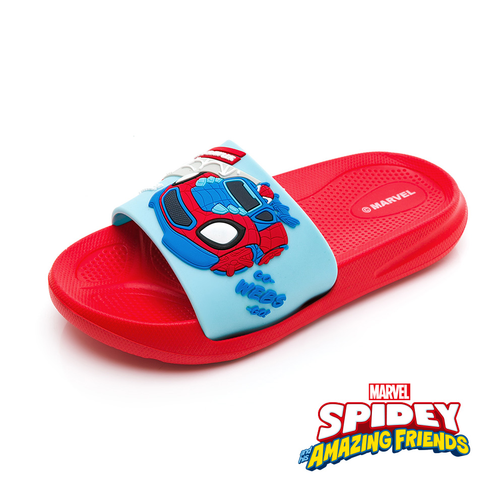 【Marvel 漫威】蜘蛛人 SPIDEY 童鞋 輕量拖鞋 紅/MNKS24502