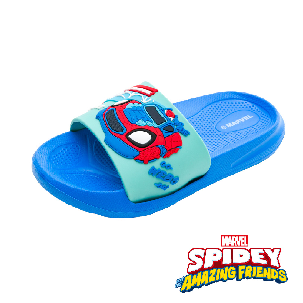 【Marvel 漫威】蜘蛛人 SPIDEY 童鞋 輕量拖鞋 藍/MNKS24506