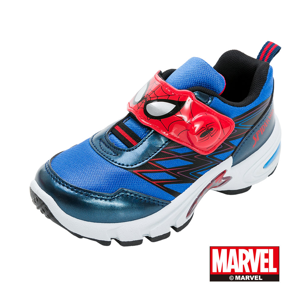 【Marvel 漫威】蜘蛛人 童鞋 電燈運動鞋 藍黑/MNKX35206