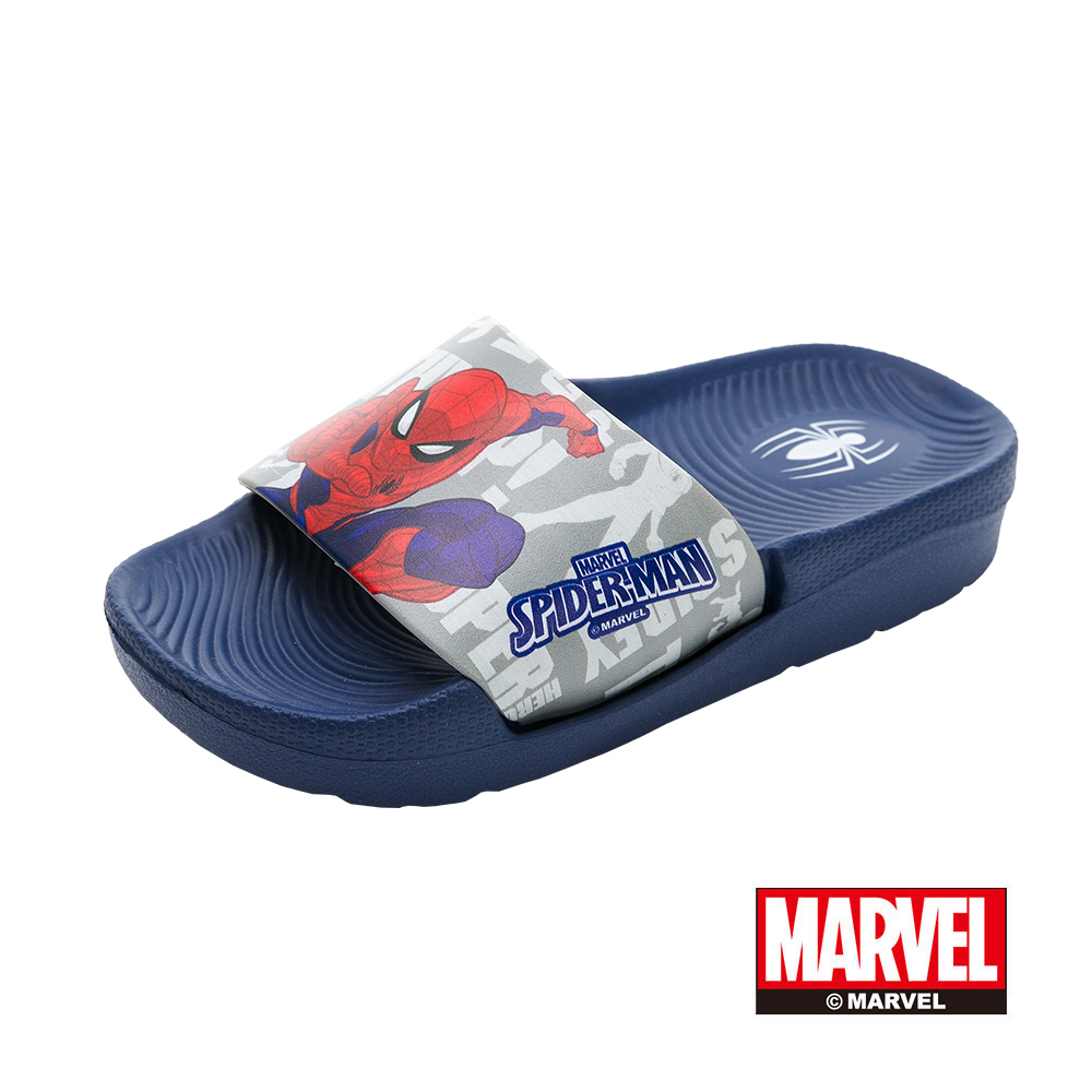 【Marvel 漫威】蜘蛛人 童鞋 拖鞋 藍/MNKS35026