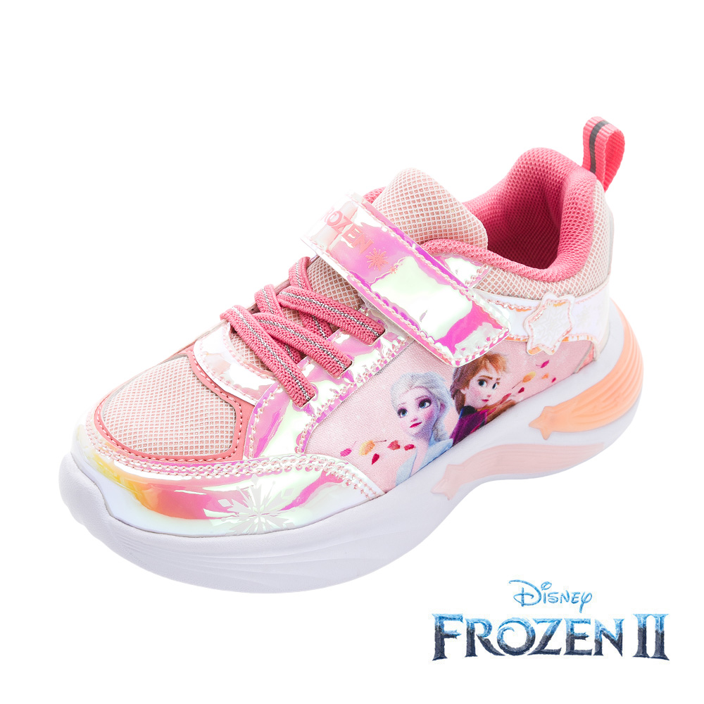 【Disney 迪士尼】冰雪奇緣 童鞋 電燈運動鞋 粉紅/FNKX37423