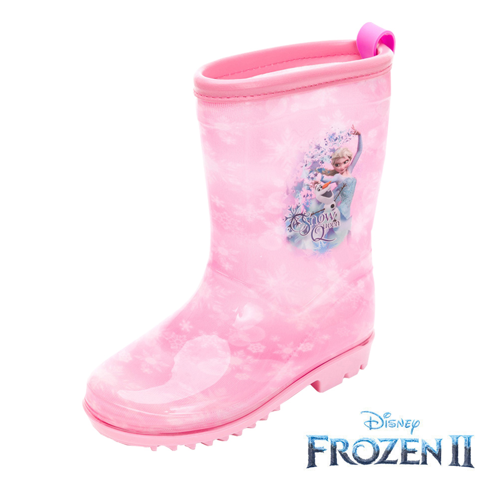 【Disney 迪士尼】冰雪奇緣 童鞋 雨鞋 櫻花粉/FOKL37953
