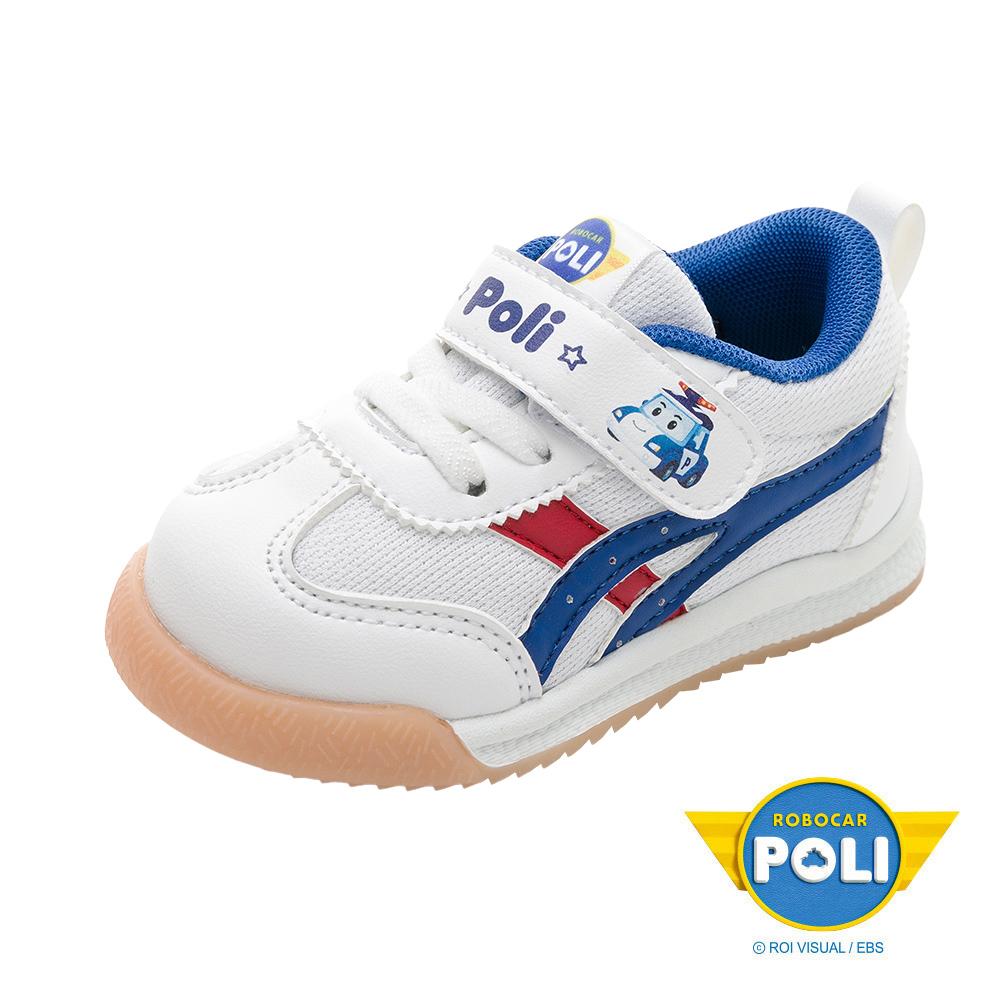 【救援小英雄POLI】波力 童鞋 輕量運動鞋 白藍/POKB34226