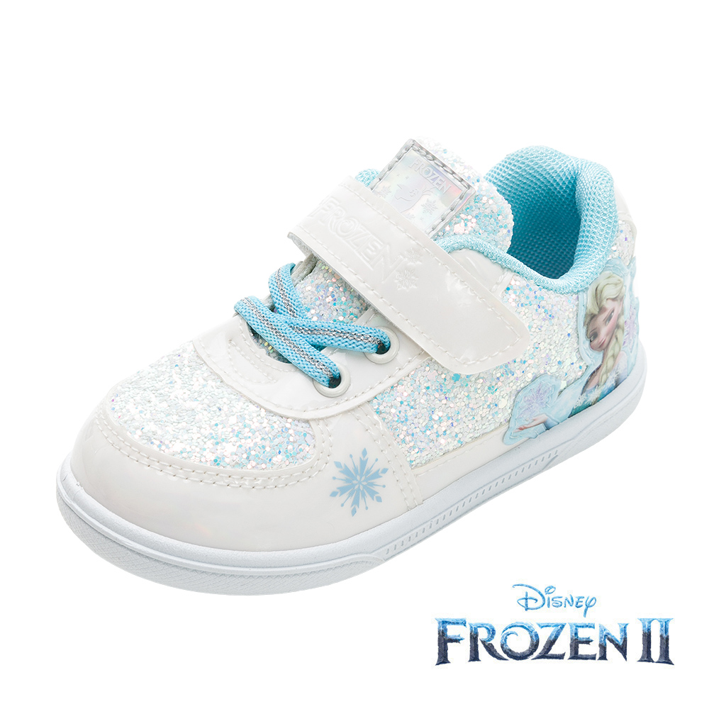 【Disney 迪士尼】冰雪奇緣 童鞋 休閒運動鞋 白藍/FOKB37746