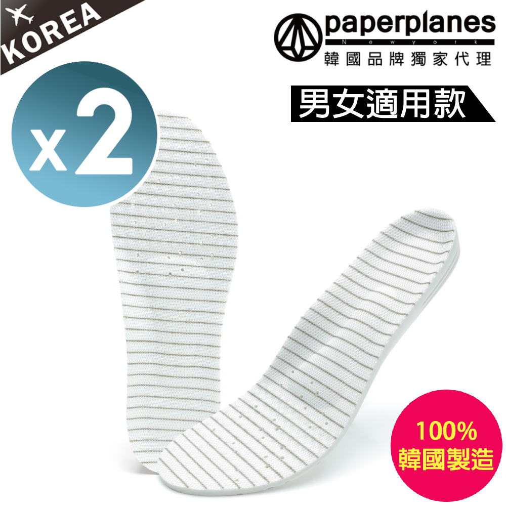 【Paperplanes】紙飛機/韓國空運/韓國設計 韓製男女同款立體減壓鞋墊人體工學(COPPER現貨+預購/二雙入)