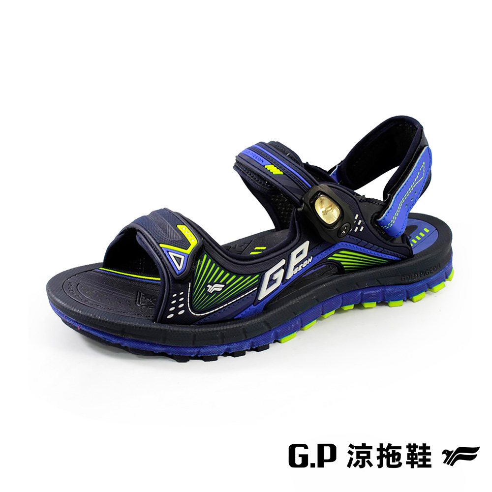 【G.P 雙層舒適緩震兩用涼拖鞋】G1697M-20 藍色 (SIZE:38-44 共二色)