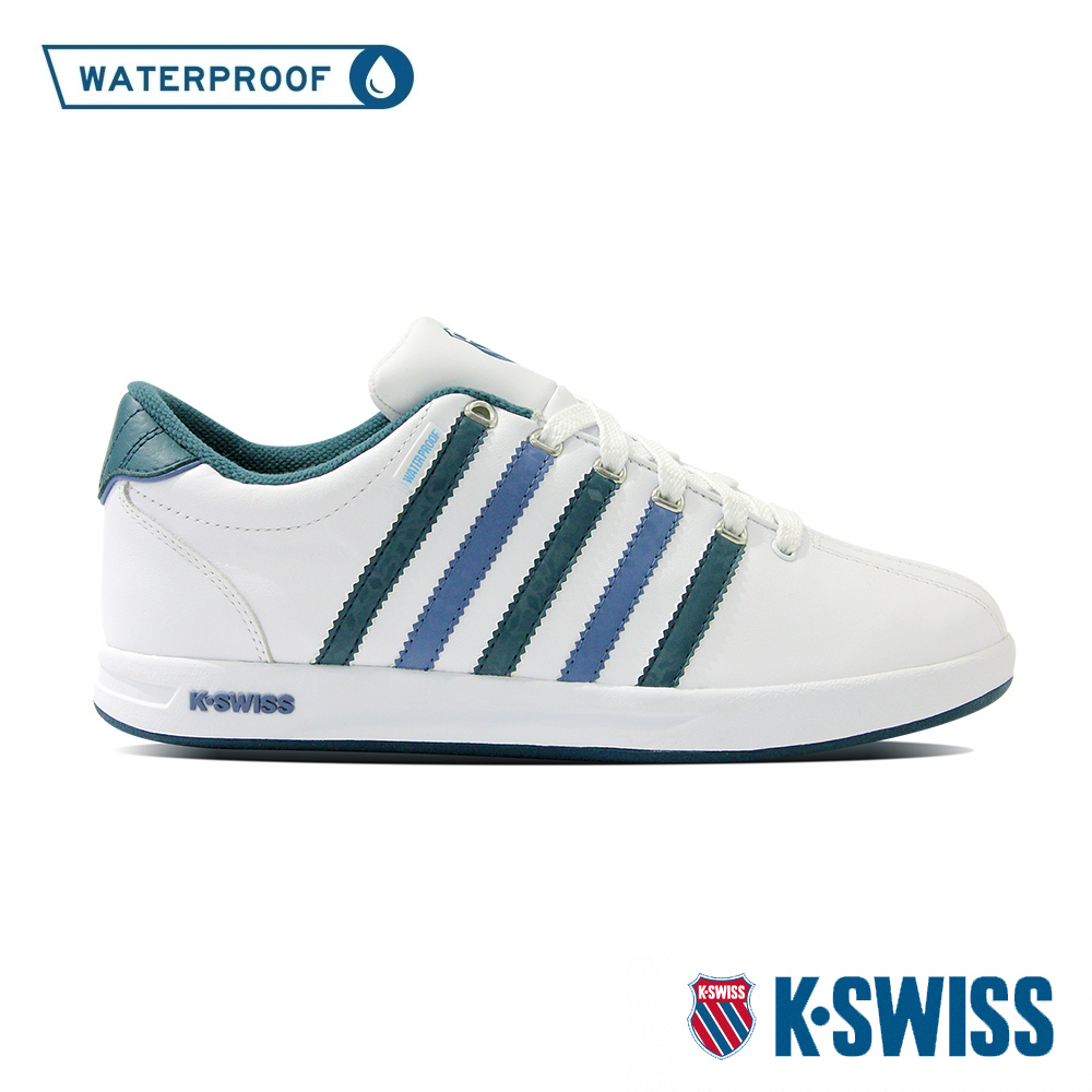 K-SWISS Court Pro WP防水運動鞋-男-白/藍/綠