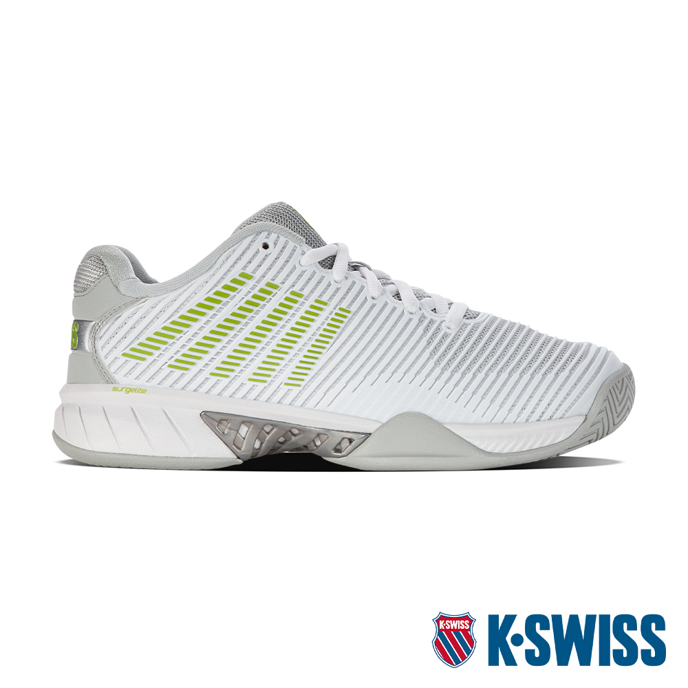 K-SWISS Hypercourt Express 2透氣輕量網球鞋-女-白/萊姆綠