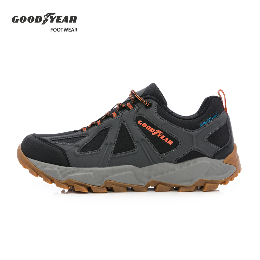 【GOODYEAR 固特異】越野戶外健行鞋/男 防水 抓地 耐磨 黑(飛羚-GAMO43430)