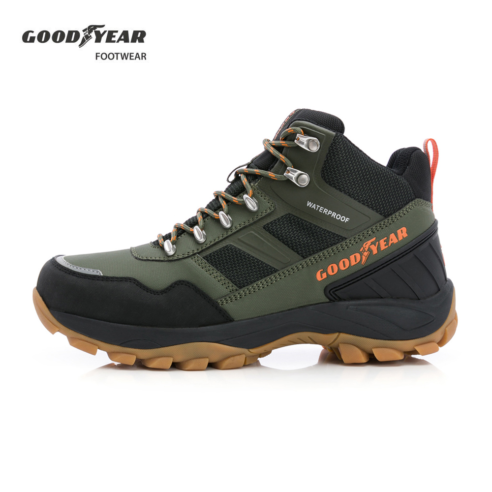 【GOODYEAR 固特異】動態防水戶外鞋/男款 抓地 耐磨 防水 綠(雷尼爾-GAMO43545)