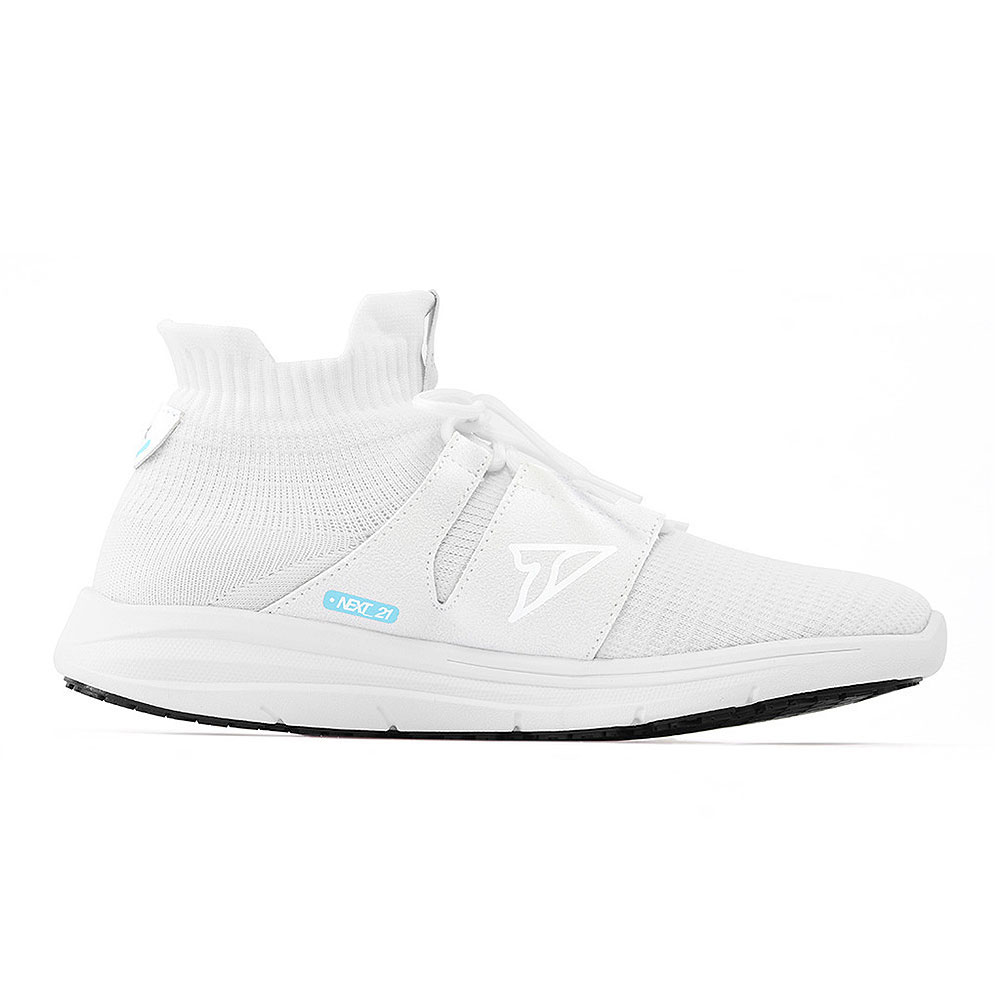 【V-TEX】時尚針織耐水鞋防水鞋 地表最強耐水透濕鞋 -NEXT 21 白色