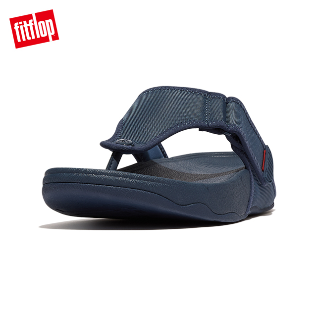 【FitFlop】TRAKK II MENS WATER-RESISTANT TOE-POST SANDALS防水可調式夾腳涼鞋-男(藍綠色)