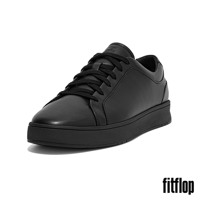 【FitFlop】RALLY II LEATHER TRAINERS 皮革運動休閒鞋-男(靚黑色)