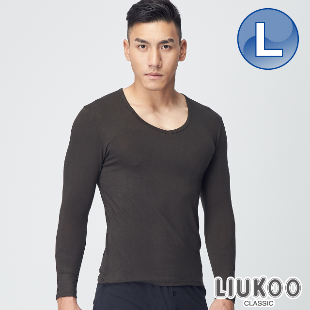 【LIUKOO】蓄熱保暖V領衫(男內衣/3色/L)
