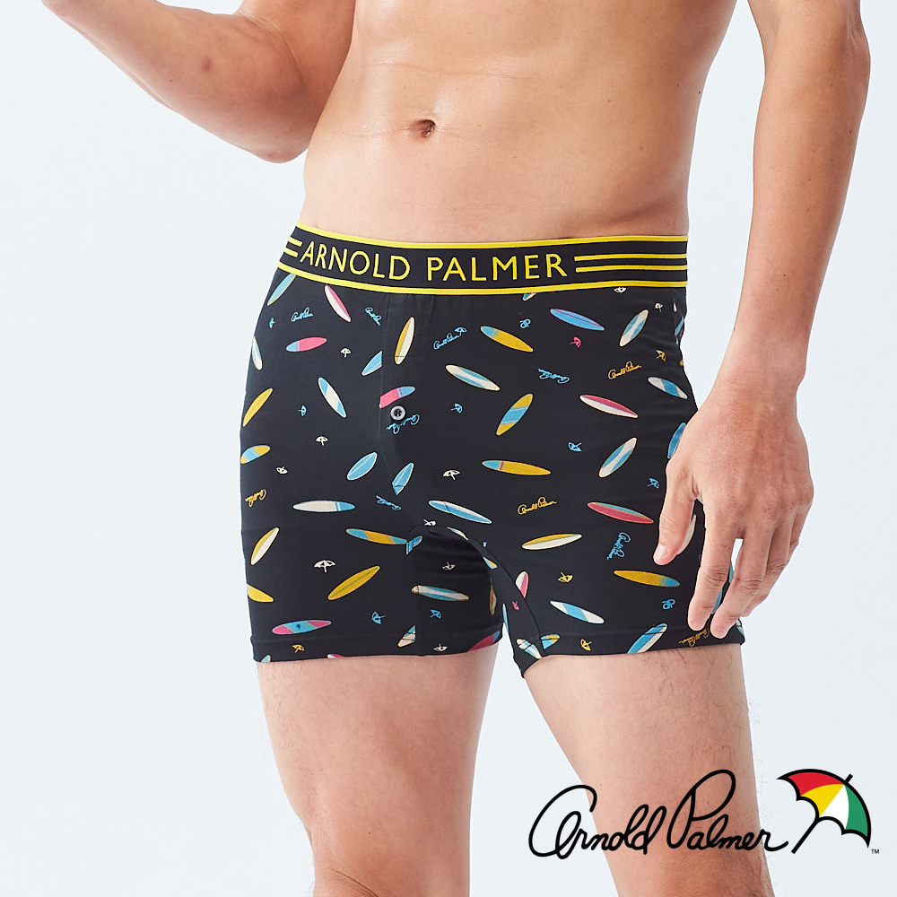 【Arnold Palmer】極致動能衝浪平口褲-黑