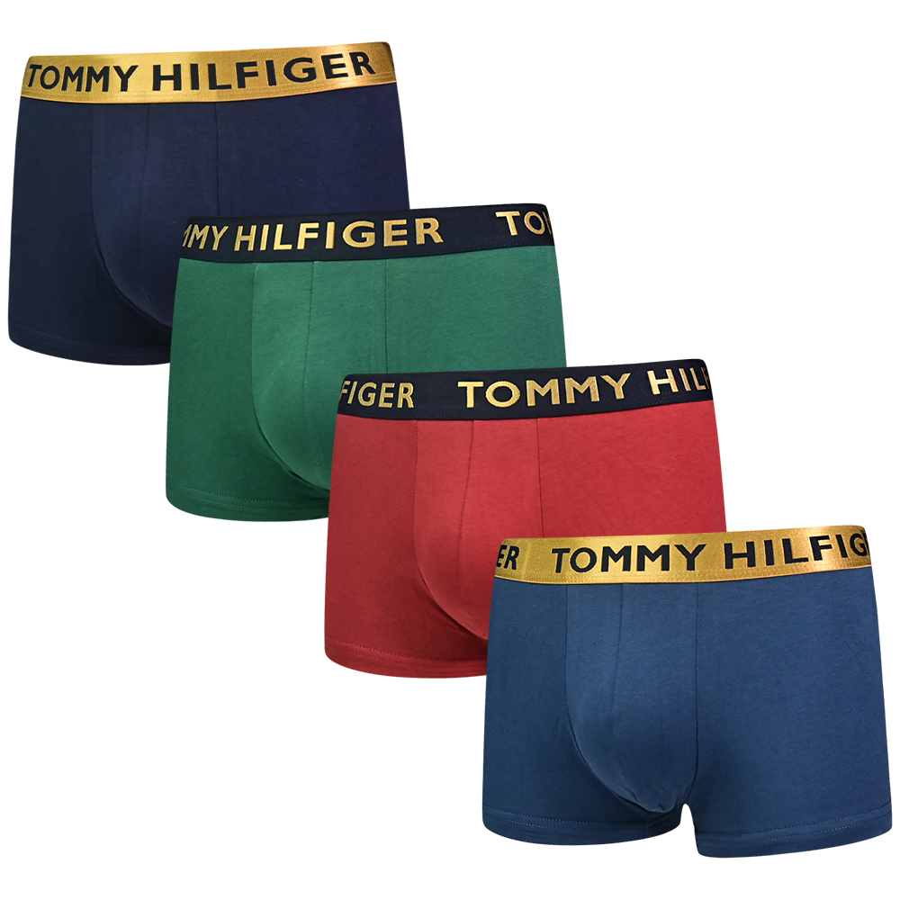 Tommy Hilfiger Cotton Classics Coton 棉質合身平口/四角褲/Tommy內褲(四件組)