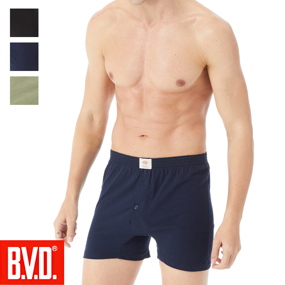 【BVD】美國竹節棉開襟平口褲-C11221B